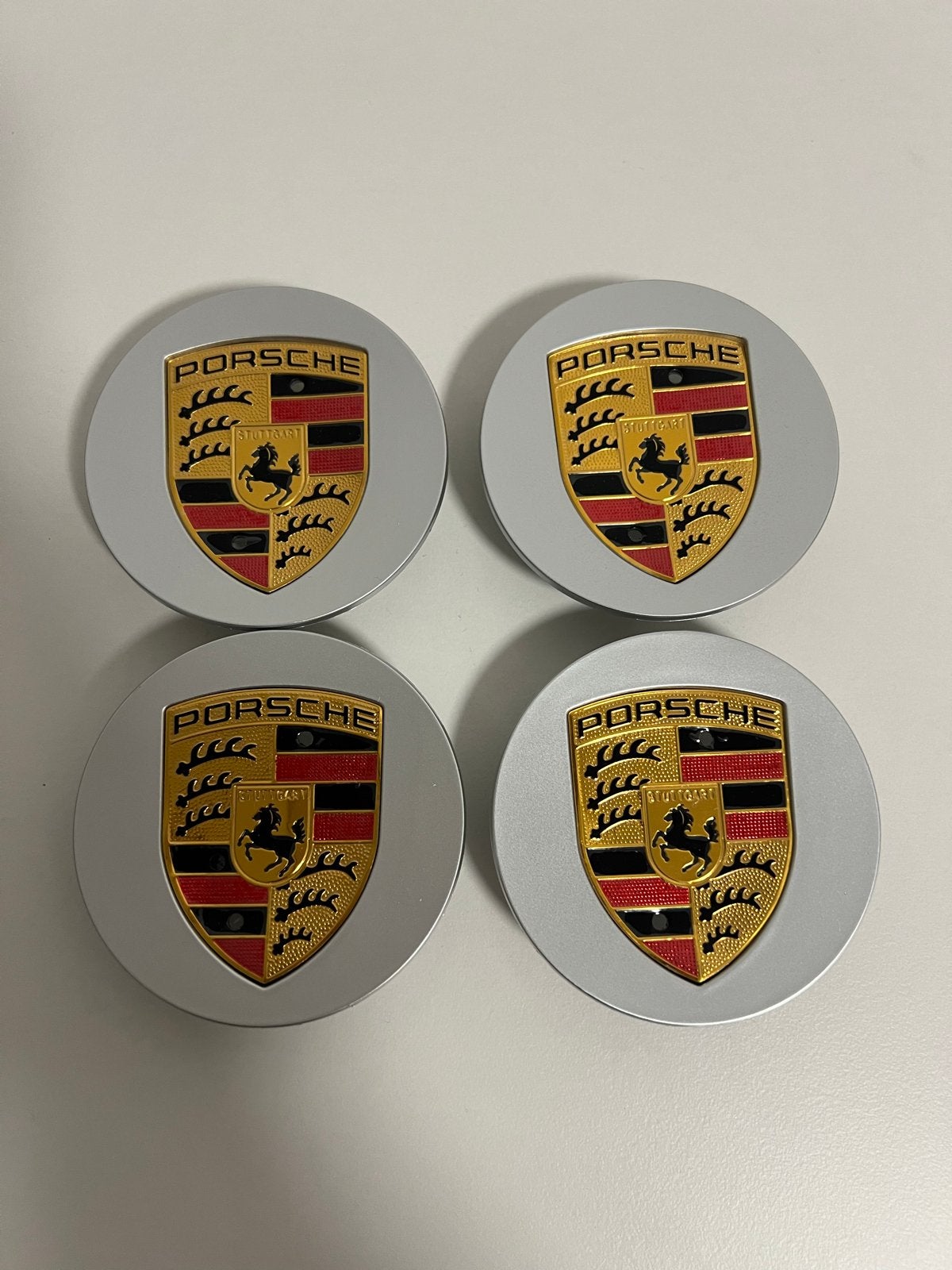 Porsche Naafkappen Zilver 76mm - Nieuw Set van 4, Ophalen of Verzenden, Nieuw