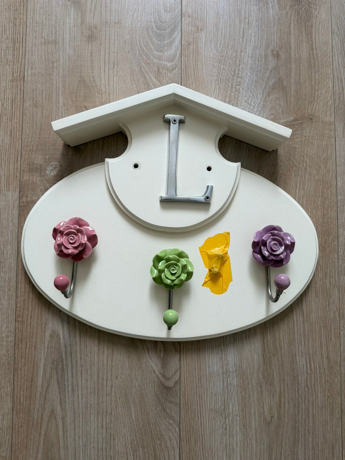 Gratis afhalen witte kinderkapstok, Huis en Inrichting, Woonaccessoires | Kapstokken, Zo goed als nieuw, Minder dan 100 cm, Hout