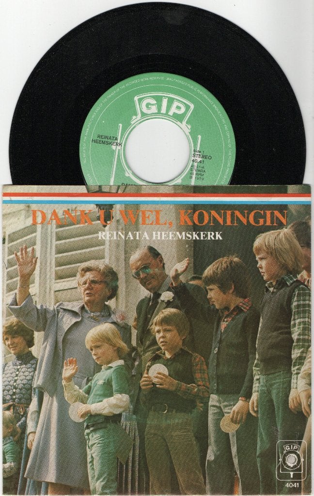 Reinata Heemskerk – Dank U Wel, Koningin, Ophalen of Verzenden, Gebruikt, 7 inch, Overige genres
