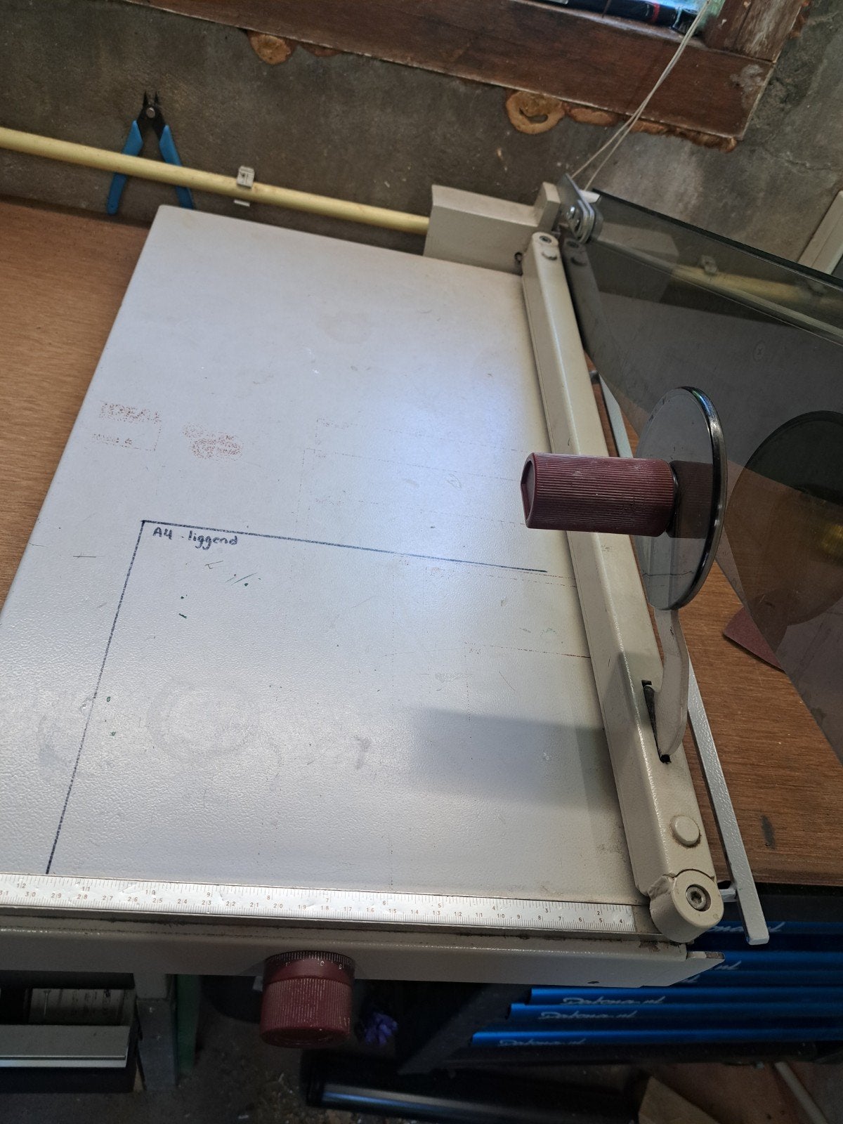 Ideal 1058 papiersnijder / snijmachine, Ophalen of Verzenden, Gebruikt, Overige typen