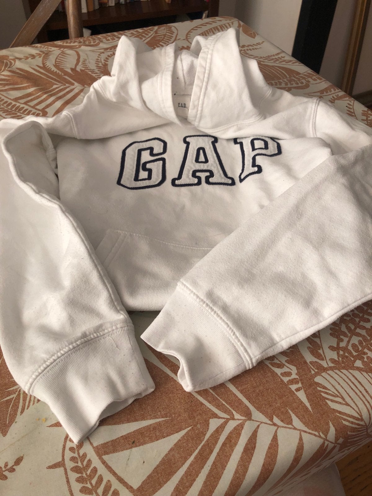 Witte GAP hoodie maat S, Ophalen of Verzenden, Gedragen, Maat 36 (S), Wit