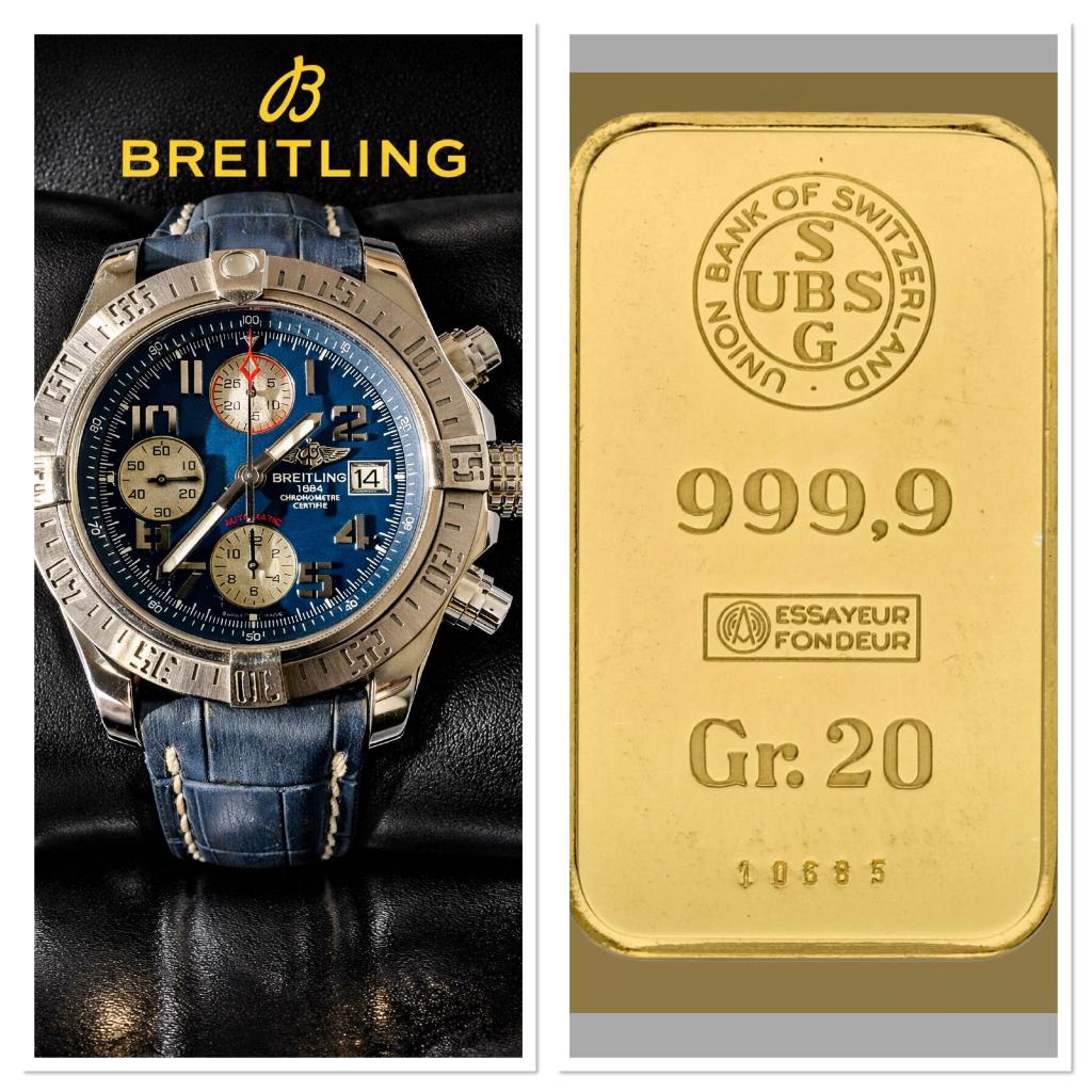 Breitling Avenger II Automatic – Ruil tegen 20g goudbaar 24K, Ophalen of Verzenden, Zo goed als nieuw, Leer, Overige merken