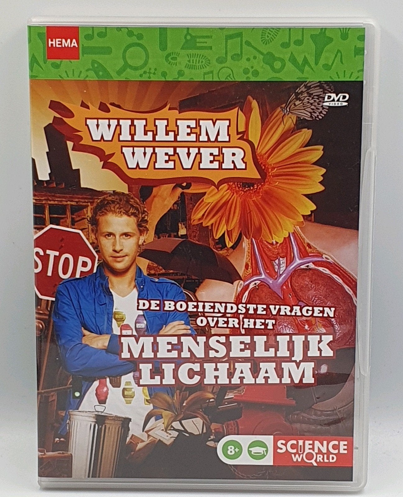 Willem Wever - De boeiendste vragen DVD, Cd's en Dvd's, Vanaf 9 jaar, Wetenschap of Techniek, Zo goed als nieuw, Inclusief doosje