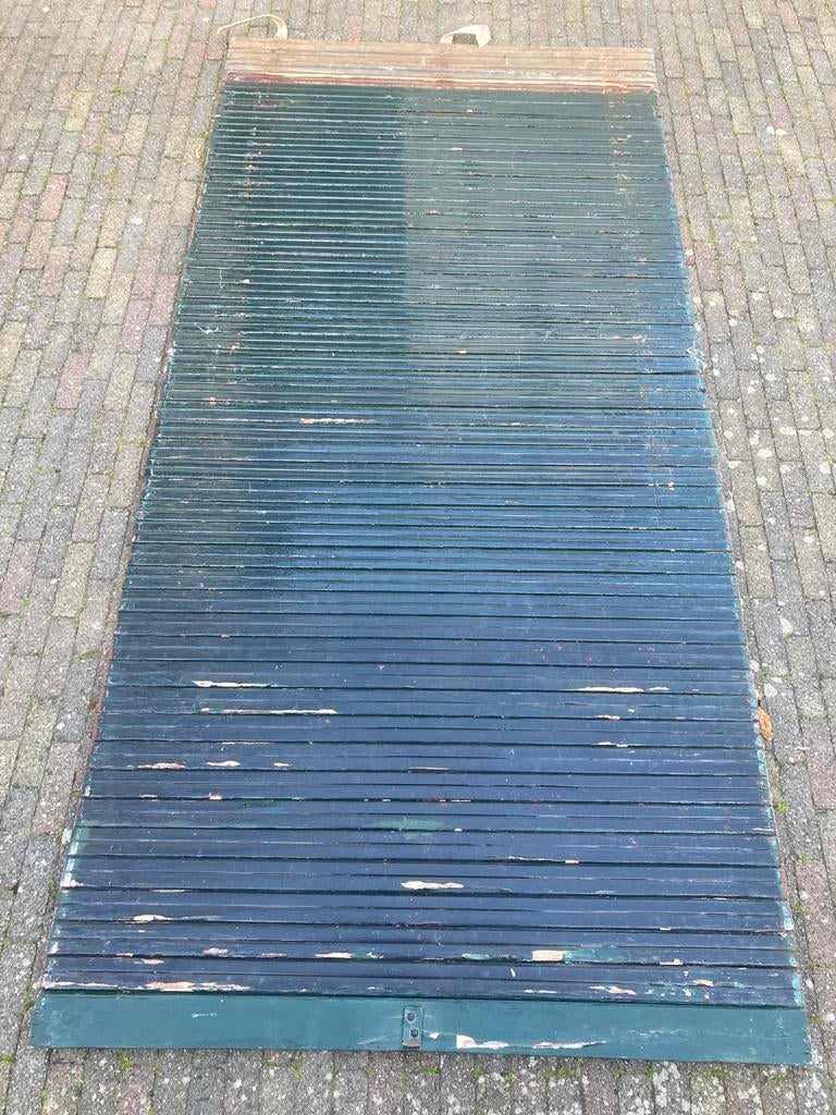Rolluik / Luik - Groen, Gebruikt, Gebruikt, 200 cm of meer, Ophalen of Verzenden, Overige kleuren
