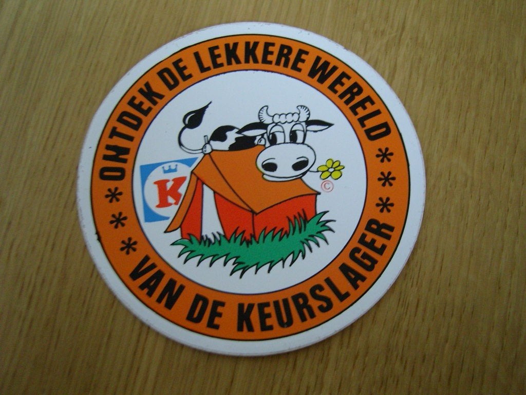 sticker Ontdek de lekkere wereld van de Keurslager, Ophalen, Zo goed als nieuw