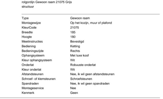 Duo rolgordijn, Huis en Inrichting, Stoffering | Gordijnen en Lamellen, Ophalen, Overige materialen, Duo rolgordijn, Nieuw