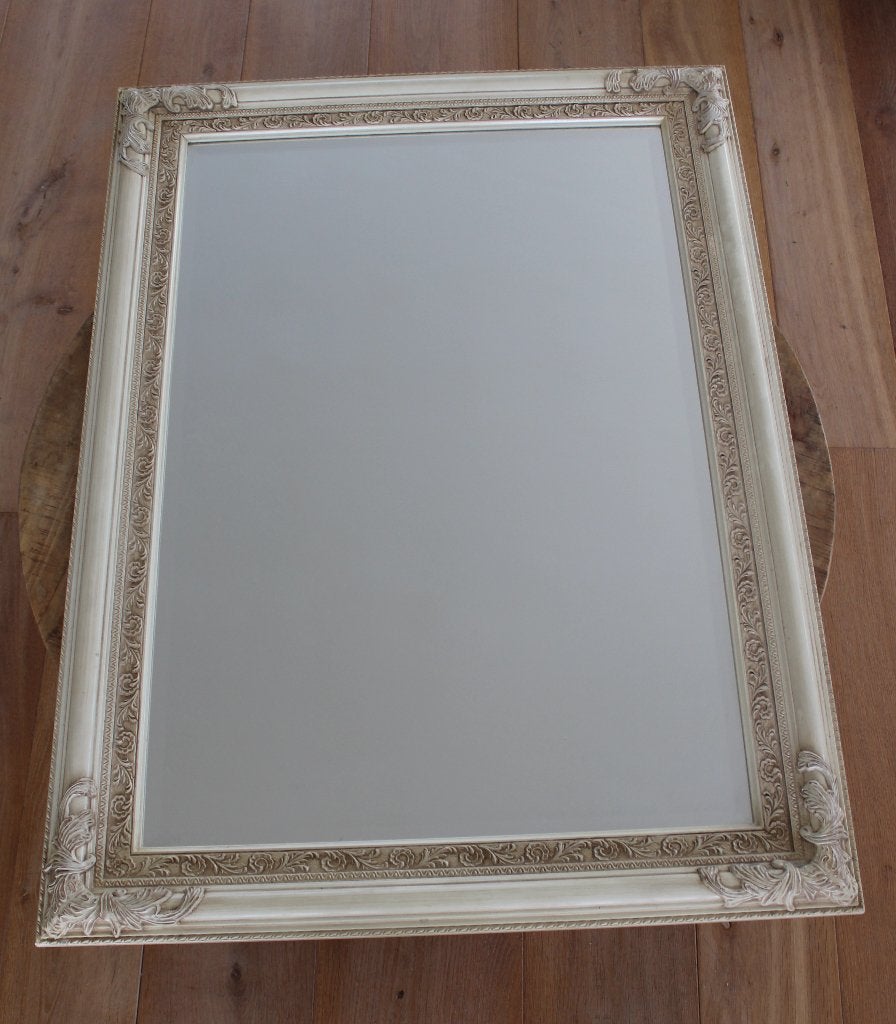 Brocante grote spiegel 109*79 cm, Ophalen, Gebruikt, 100 tot 150 cm, 75 tot 100 cm
