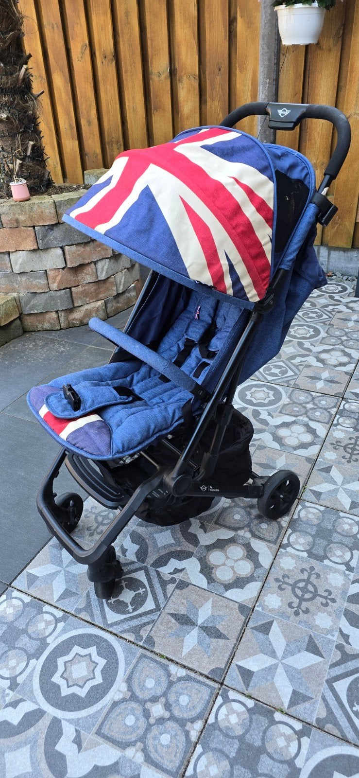 Mini by Easywalker Buggy XS - Union Jack, Ophalen of Verzenden, Zo goed als nieuw, Overige merken, Verstelbare rugleuning