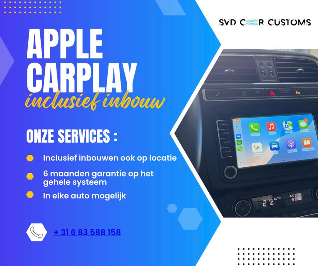 Apple Carplay incl. Inbouw, Ophalen of Verzenden, Nieuw