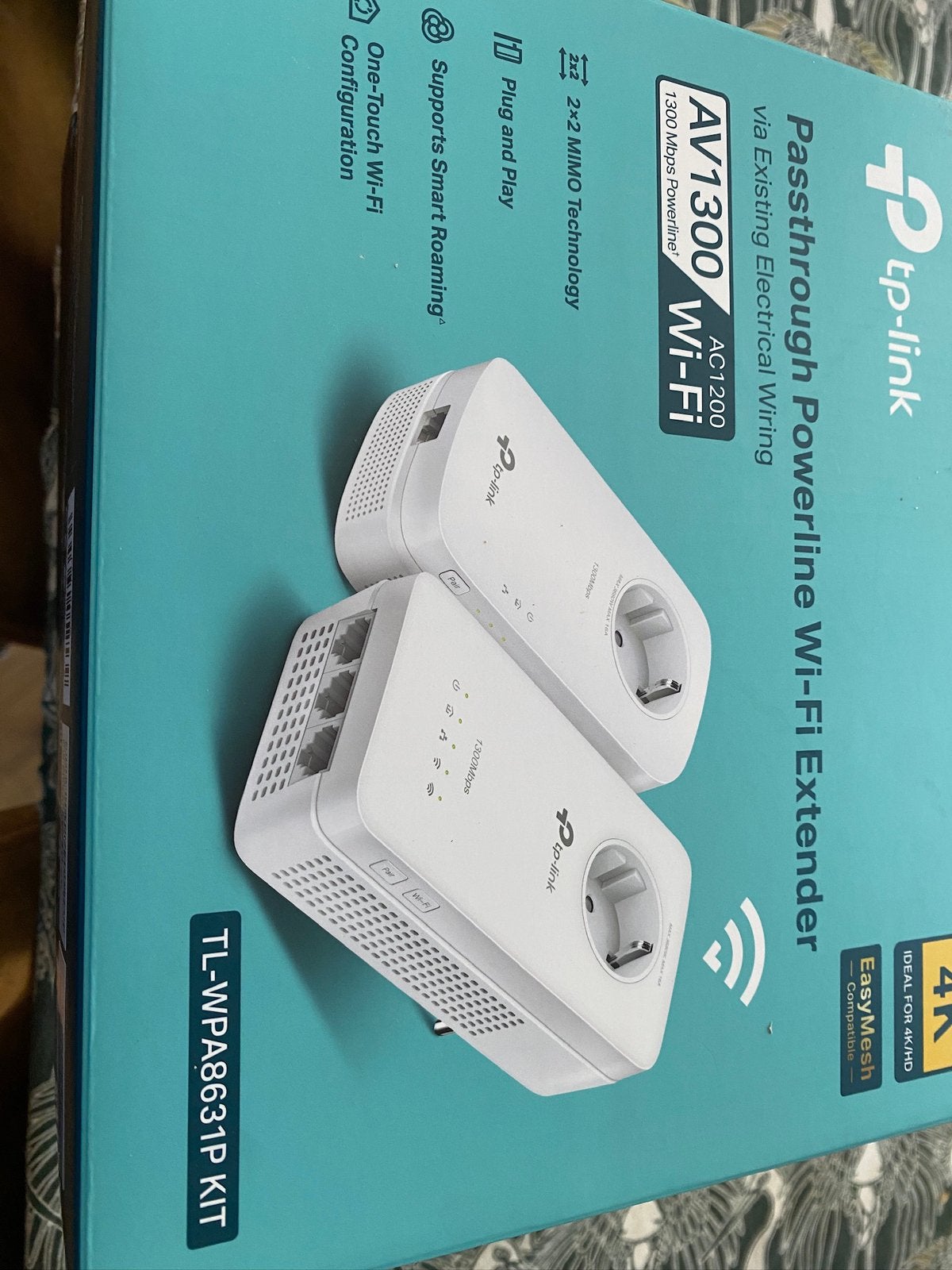 TP-Link TL-WPA8631P Kit WiFi 1300 Mbps 2 adapters, Computers en Software, Ophalen of Verzenden, Zo goed als nieuw