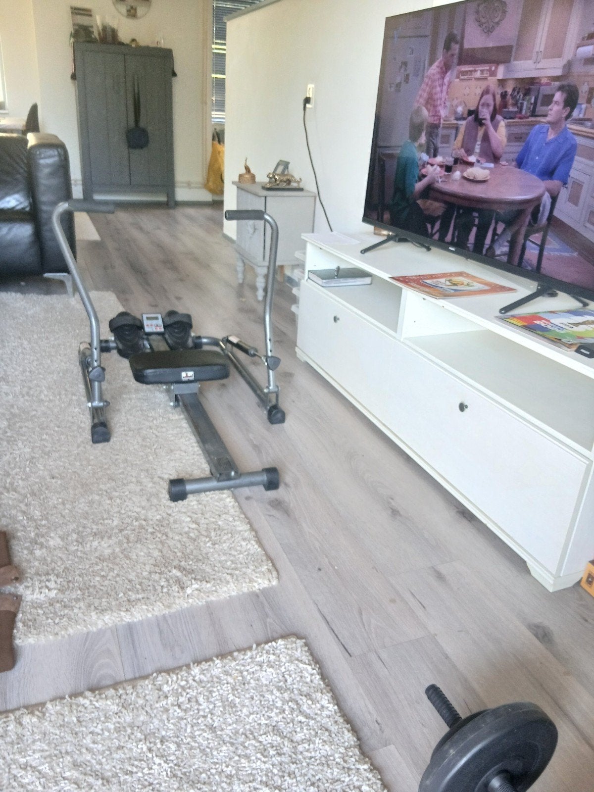 Roeitrainer met computer - Body sculpture, Ophalen, Metaal, Roeitrainer, Buik