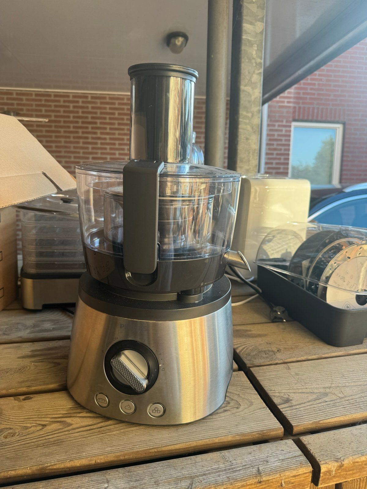 Philips Foodprocessor, 3 snelheden of meer, Ophalen of Verzenden, Zo goed als nieuw, 2 tot 3 liter