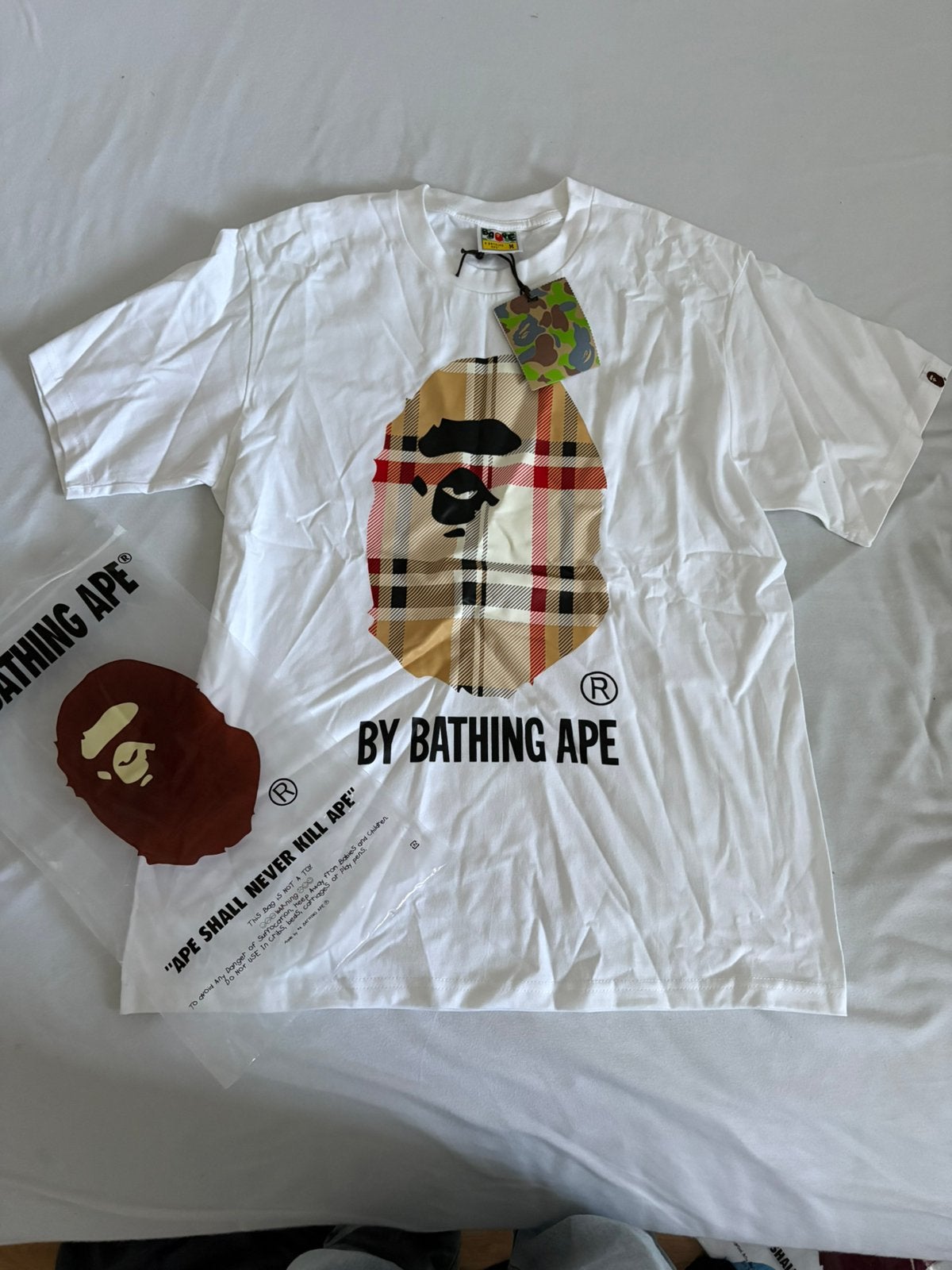 Bape Tshirt Maat M, Ophalen of Verzenden, Nieuw, Maat 48/50 (M), Wit