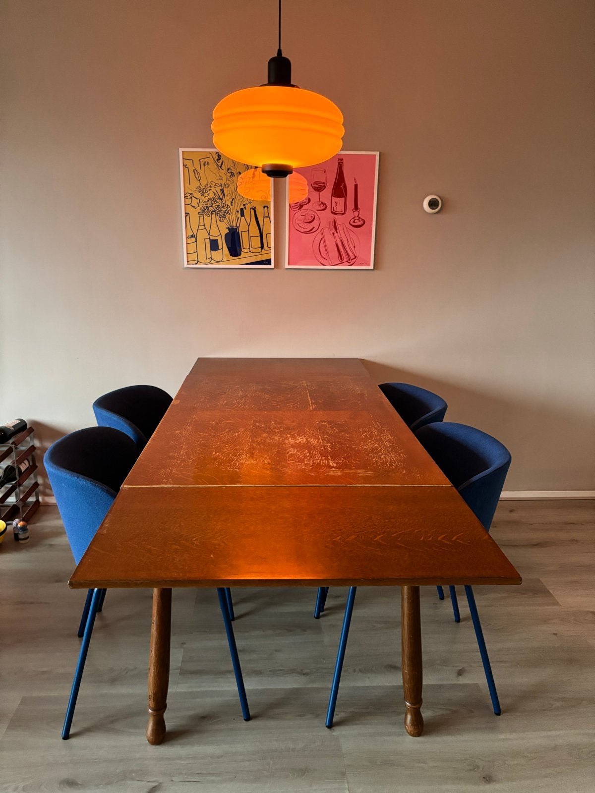 Foto 4 van Uitschuifbare vintage eettafel
