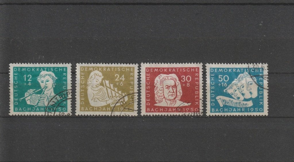 DDR 1950, Michel 256 t/m 259, Gestempeld., Ophalen of Verzenden, DDR, Gestempeld