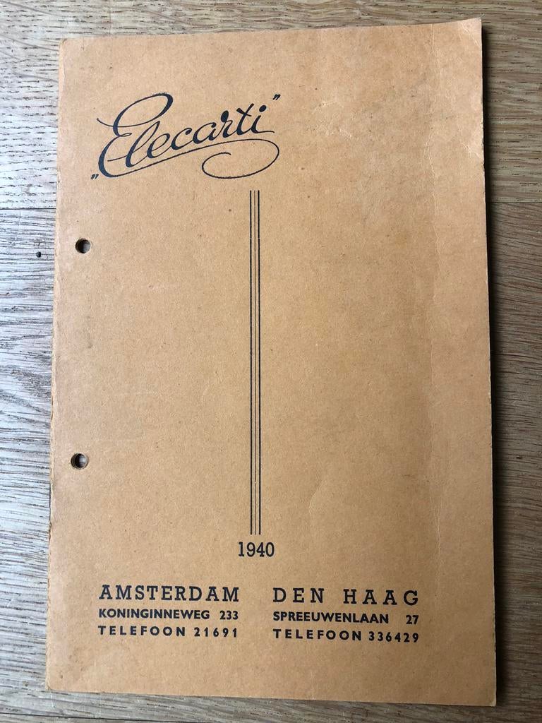1940 - Catalogus van zaklampen en lampjes (zonder prijzen), Verzamelen, Ophalen of Verzenden, Gebruikt