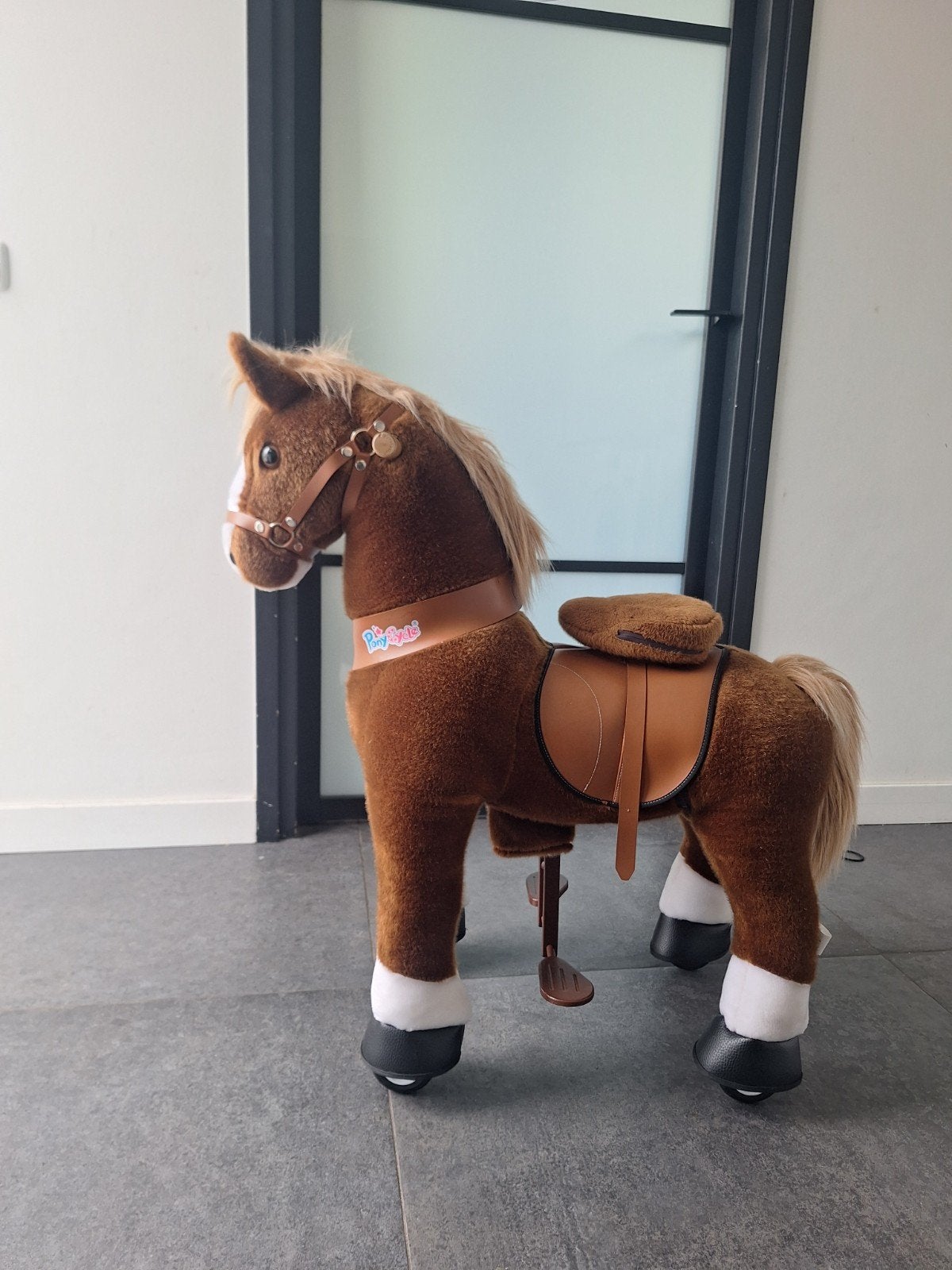 Ponycycle Bruin Paard - Zo goed als nieuw, Ophalen, Zo goed als nieuw, Overige typen