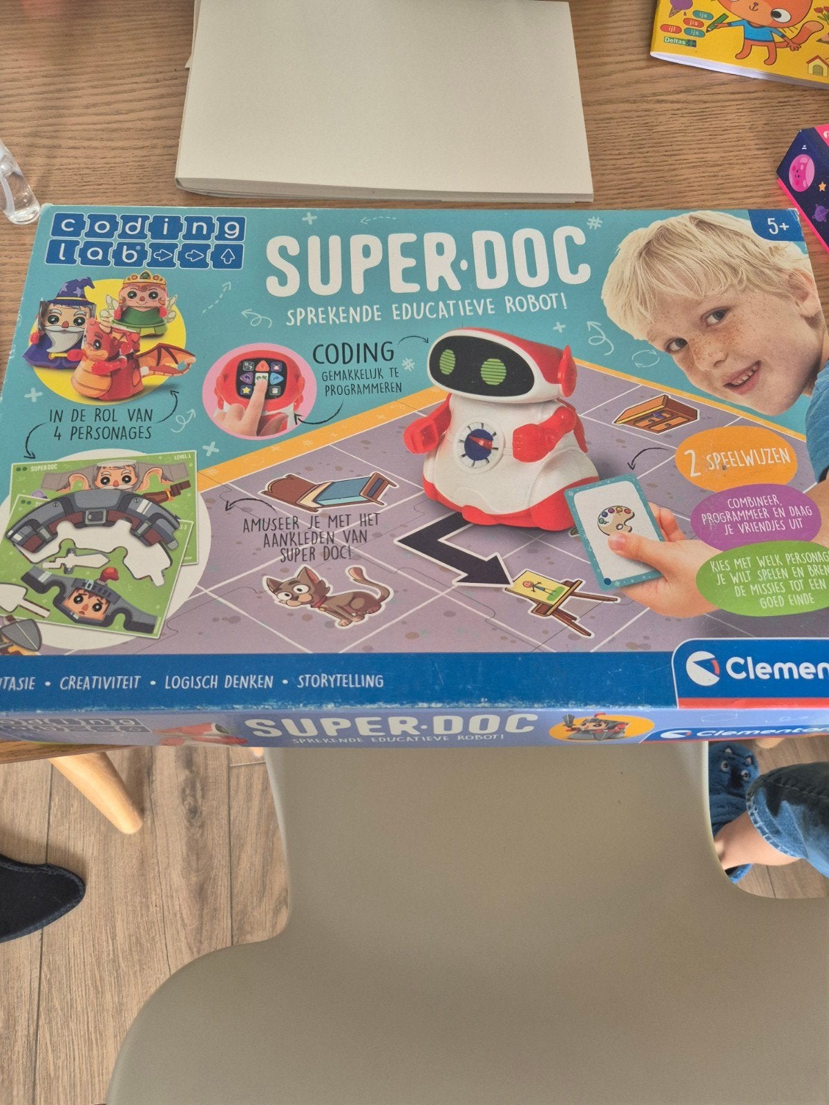 Clementoni Coding Lab Super Doc Educatieve Robot, Ophalen of Verzenden, Zo goed als nieuw, Bouwen, Met geluid