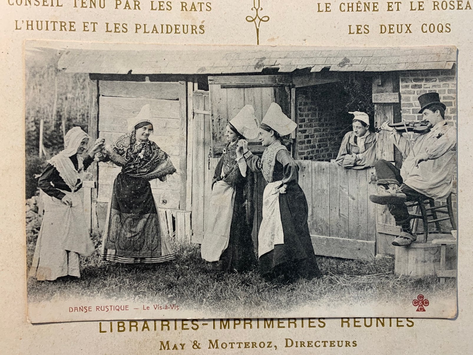 Danse Rustique - le Vis-à-Vis (GO), Ophalen of Verzenden, Voor 1920, Gelopen, Klederdracht