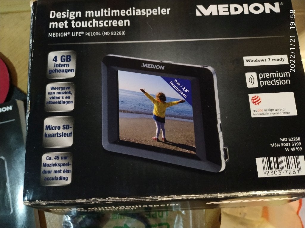 Medion MD 82288 Mp3/MP4 speler met touch screen, Audio, Tv en Foto, Mp4-spelers, Zo goed als nieuw, 2 tot 10 GB, Overige merken