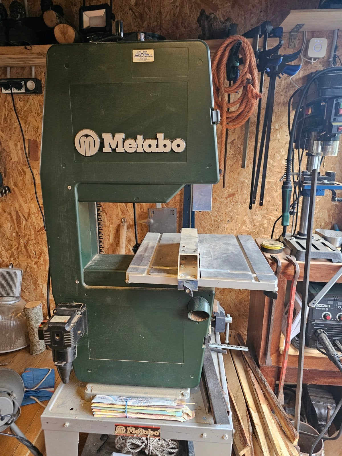 Metabo lintzaag., Ophalen of Verzenden, Minder dan 600 watt, Lintzaag, Minder dan 30 mm