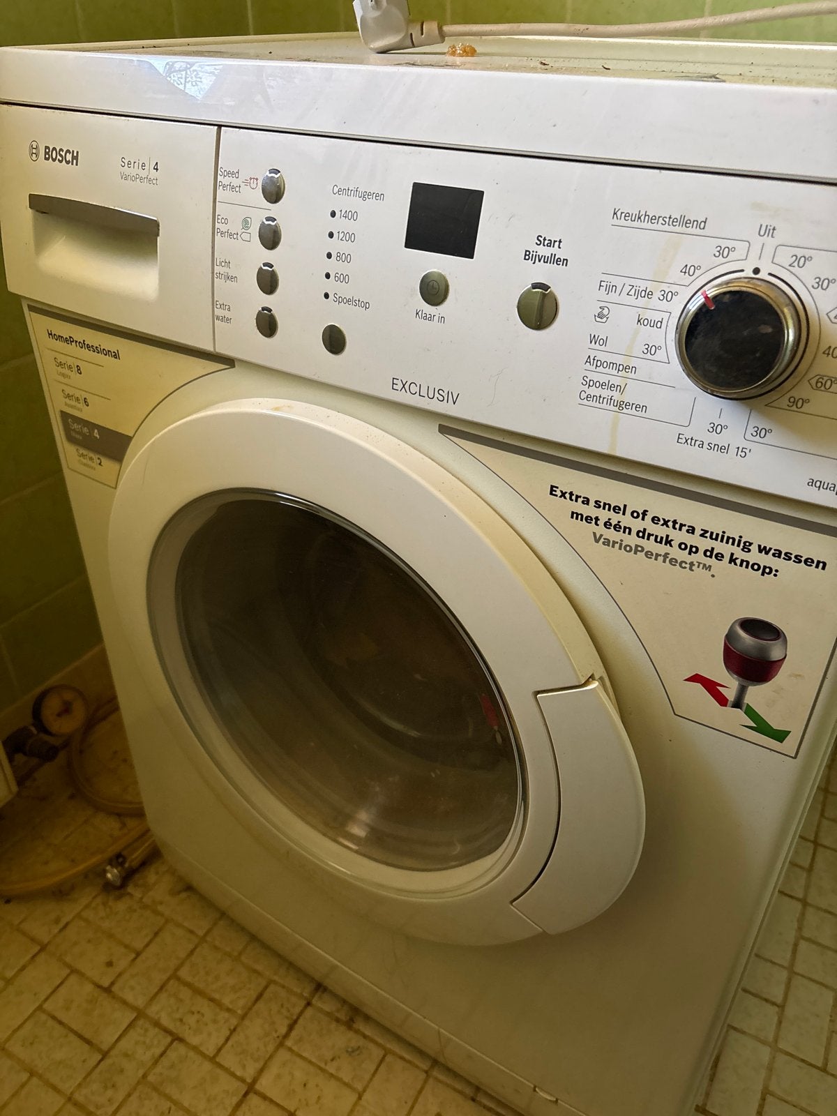 Bosch Serie 4 Wasmachine - Goed Werkend, Witgoed en Apparatuur, Wasmachines, Gebruikt, Ophalen of Verzenden, Voorlader, Kort programma