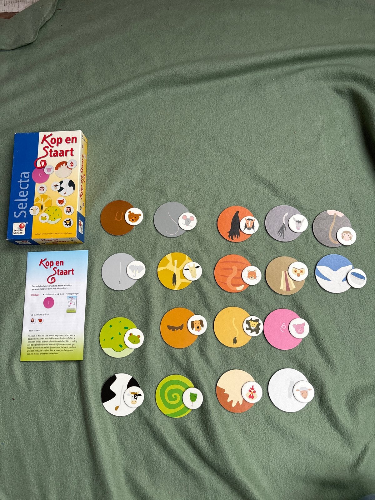 Selecta Kop en Staart - Educatief Dieren Puzzelspel, Ophalen, Gebruikt, Puzzelen
