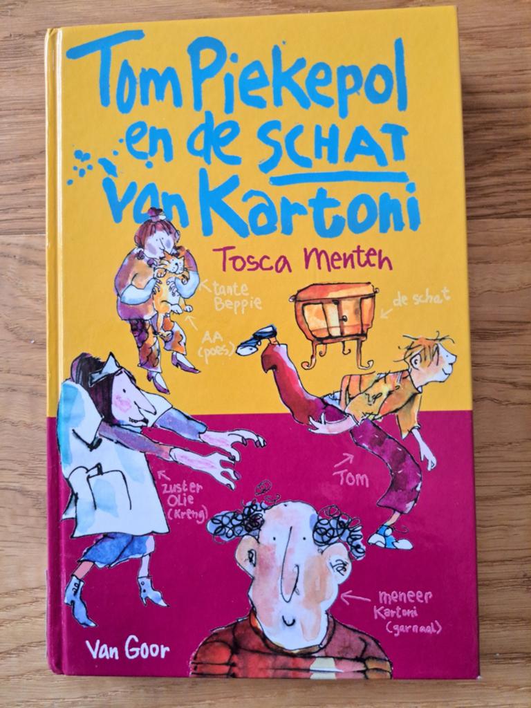 Tosca Menten hardcover Tom Piekepol en de schat van Kartoni, Boeken, Kinderboeken | Jeugd | 10 tot 12 jaar, Ophalen of Verzenden