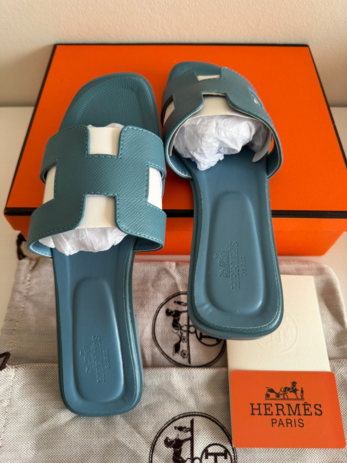 Hermes Oran, Ophalen, Nieuw, Blauw, Sneakers of Gympen