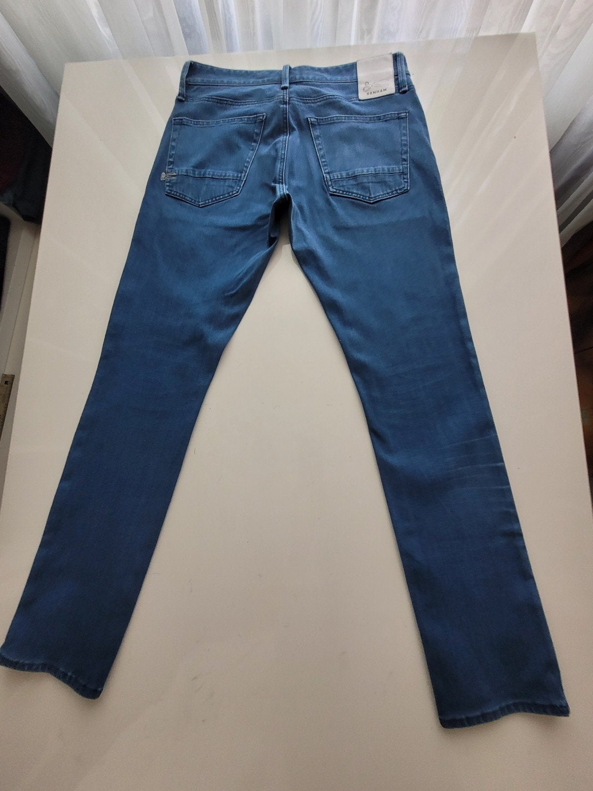 DENHAM RAZOR SLIM FIT STRETCH JEANS SIZE 32/32, Blauw, W32 (confectie 46) of kleiner, Ophalen of Verzenden, Zo goed als nieuw