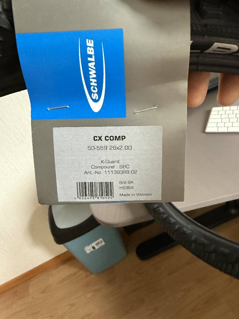 2x Schwalbe CX Comp 26x2.00 buitenband+1x binnenband – Nieuw, Ophalen, Band, Schwalbe, Nieuw