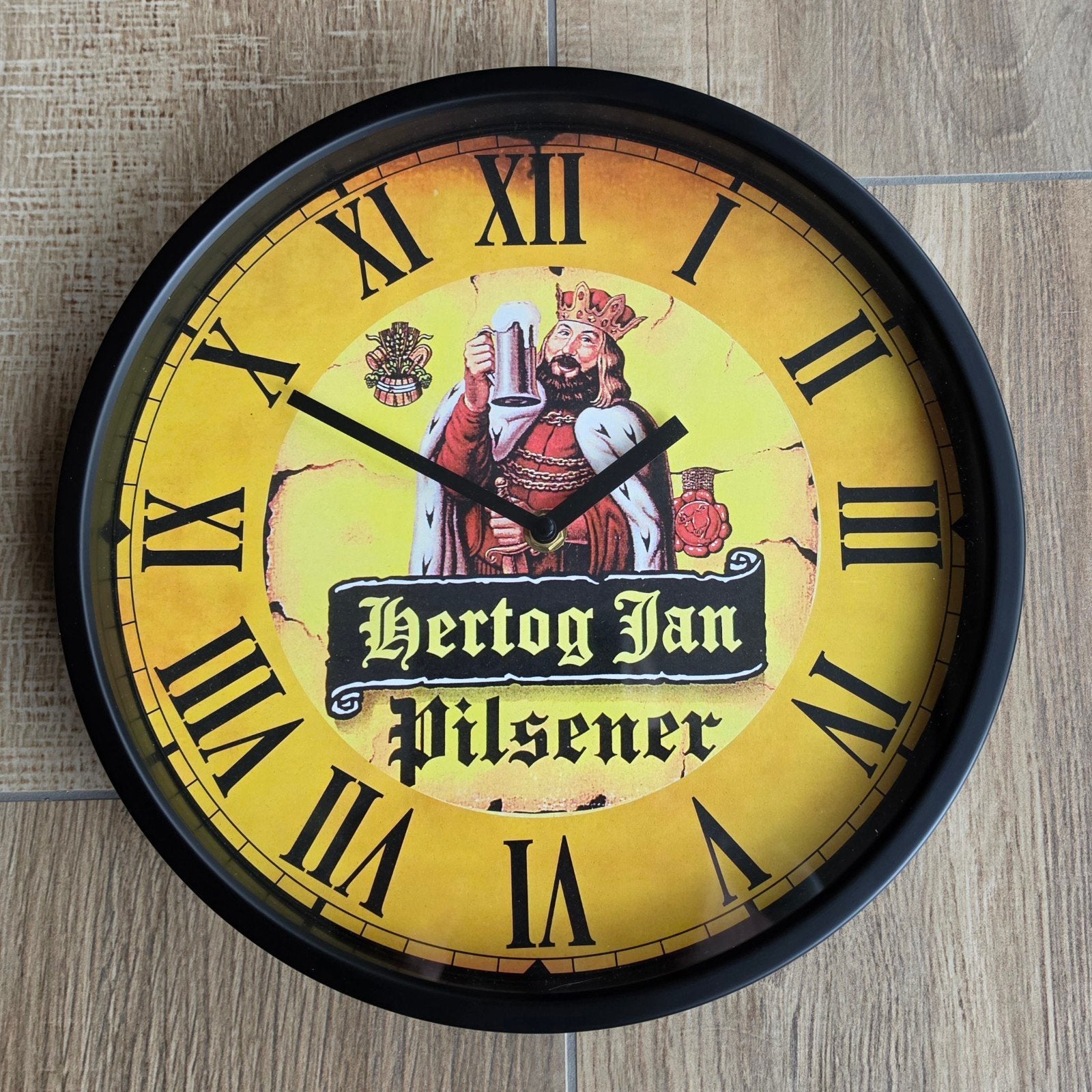 klok HERTOG JAN 30cm, Verzamelen, Biermerken, Ophalen of Verzenden, Nieuw, Reclamebord, Plaat of Schild, Hertog Jan