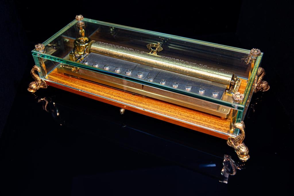 Muziekdoos Speeldoos Reuge Dauphine Sublime Harmonie Rossini, Ophalen of Verzenden