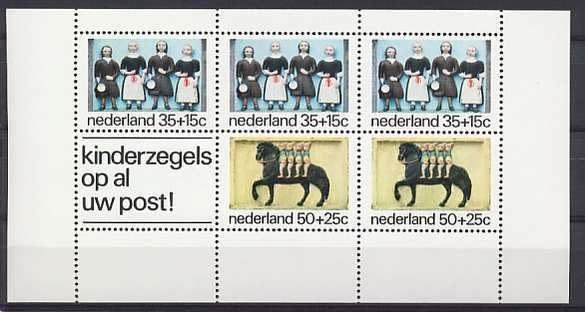Nederland NVPH nr 1083 postfris Kinderpostzegels 1975, Ophalen of Verzenden, Na 1940, Postfris