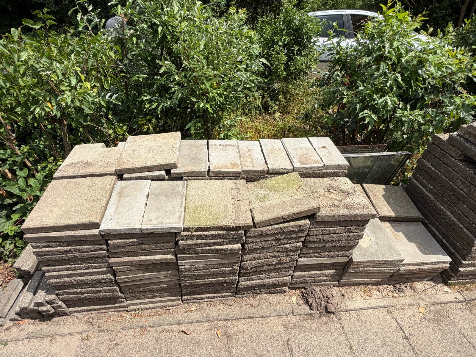 Gebruikte 30x30 tegels +- 150, Tuin en Terras, Tegels en Klinkers, Ophalen, Gebruikt, 10 m² of meer, Beton