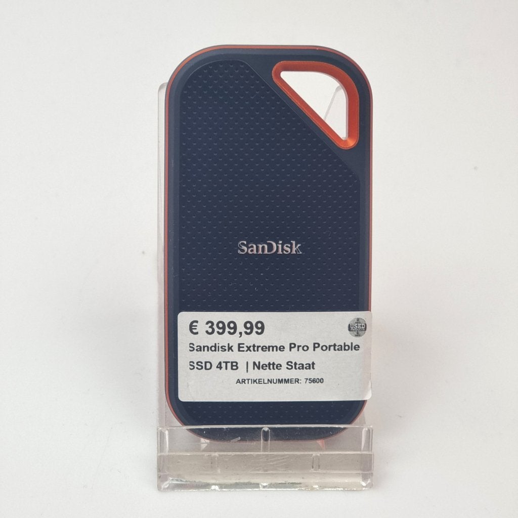 Sandisk Extreme Pro Portable SSD 4TB | Nette Staat, Computers en Software, Sandisk, Zo goed als nieuw, Support@sandisk.com, Western Digital Technologies, Inc.,
951 SanDisk Drive,
Milpitas, CA 95035,
United States
