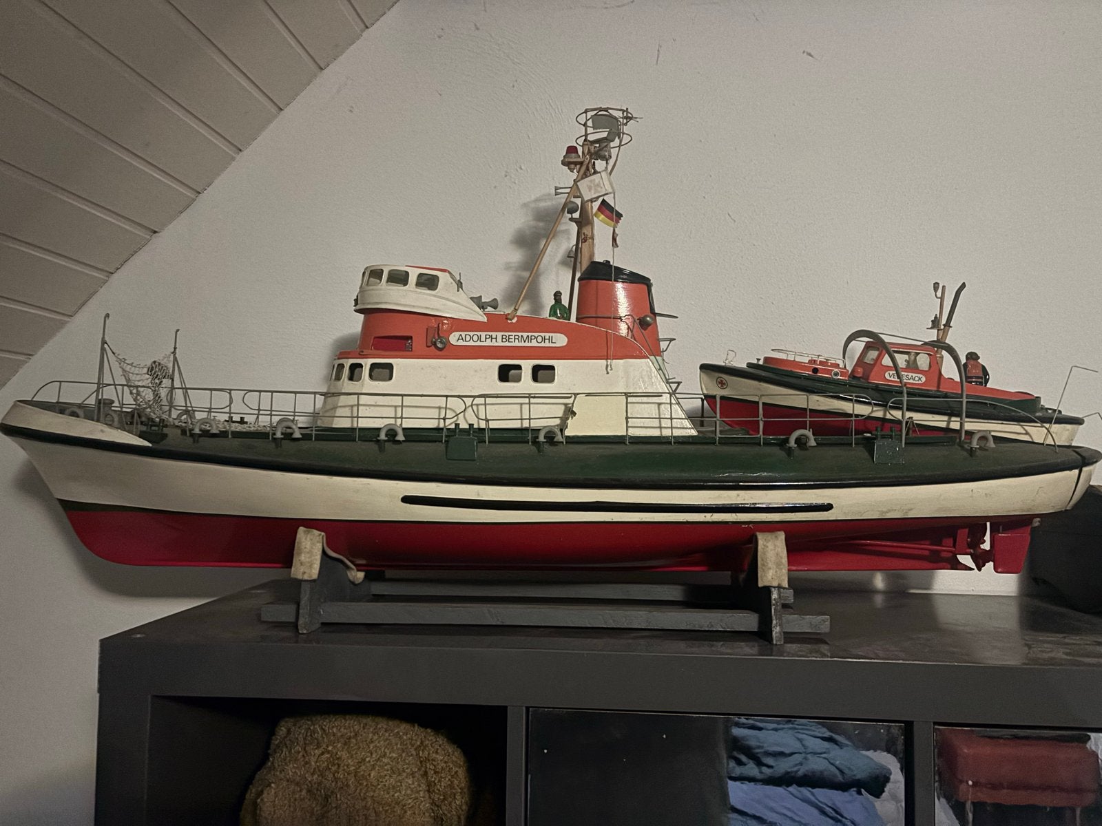 Adolph Bermpohl met bijboot Vegesack - Opknapper, Ophalen, Gebruikt
