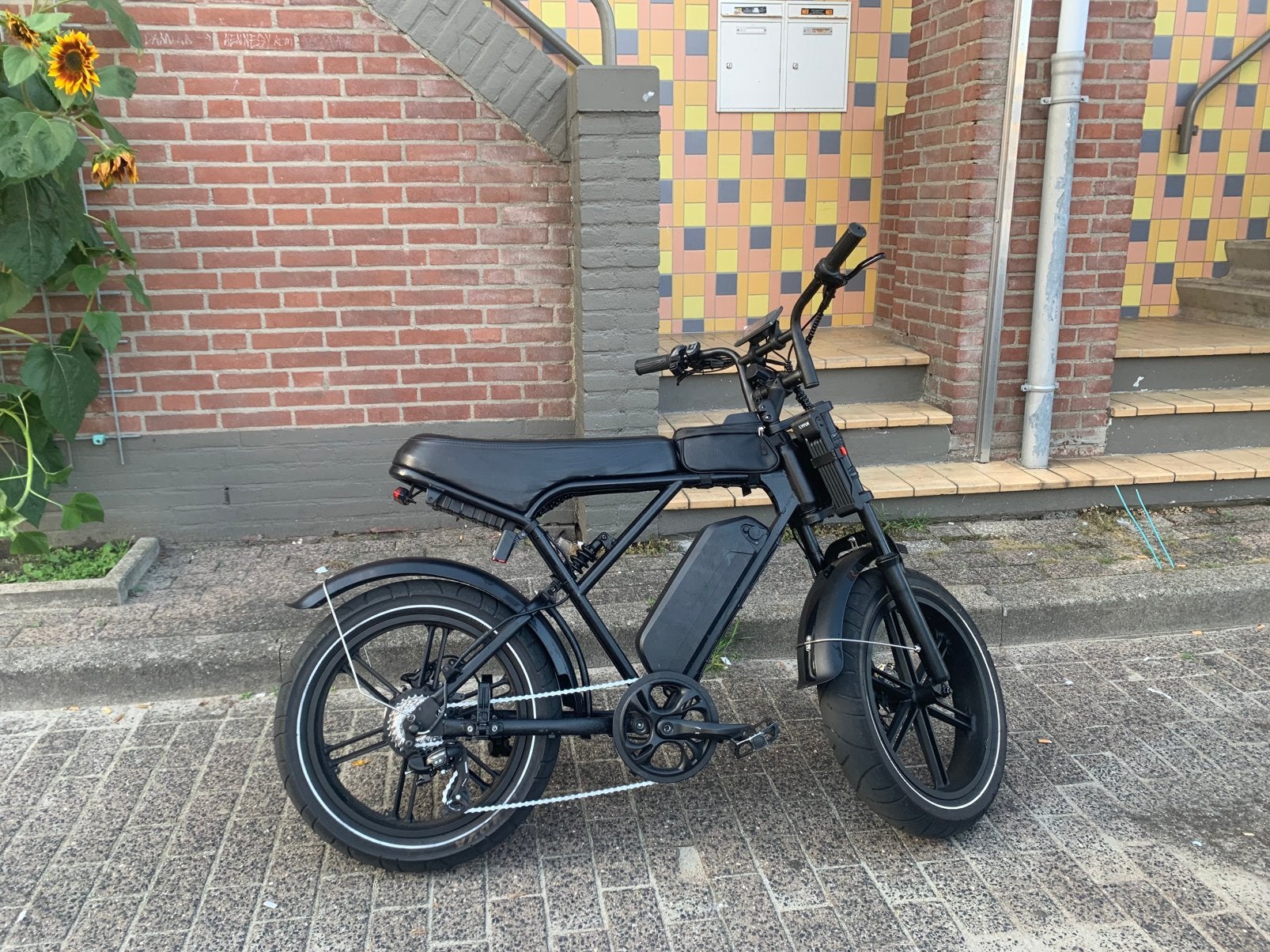 Knappe Fatbike Ouxi H9 Custom Black Z.G.A.N!! Met Factuur, 59 cm of meer, Ophalen, Zo goed als nieuw, Overige merken