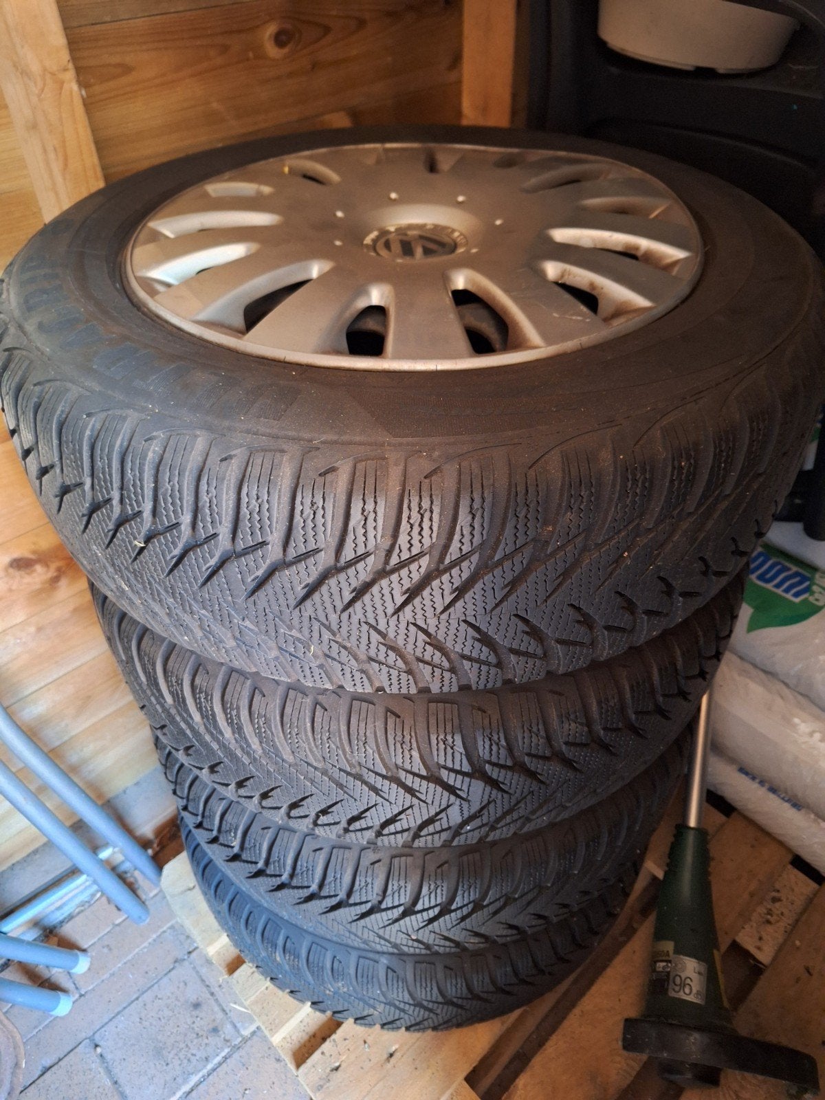 winterbanden goodyear bijna nieuw profiel, Ophalen