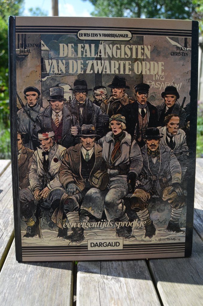 Bilal en Christin HC Falangisten vd Zwarte Orde 1981, Gelezen, Enki Bilal, Eén stripboek, Ophalen of Verzenden