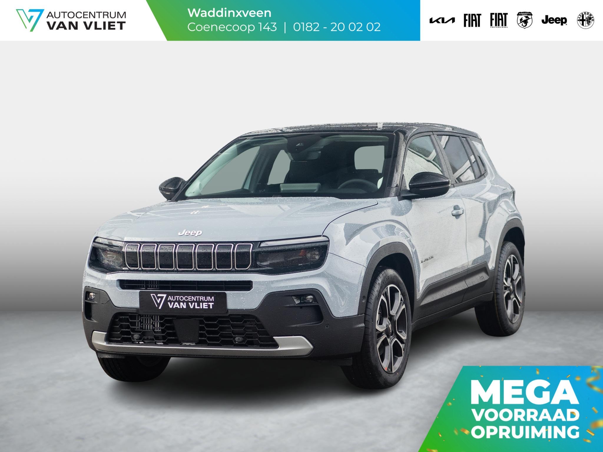 Jeep Avenger 1.2 e-Hybrid Summit | Uit voorraad leverbaar |, Auto's, Stof, Gebruikt, 1199 cc, Met garantie (alle)