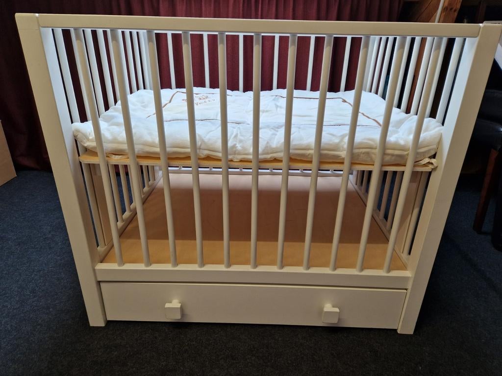 Wit houten box met lade., Kinderen en Baby's, Boxen, Ophalen, Gebruikt, Lade