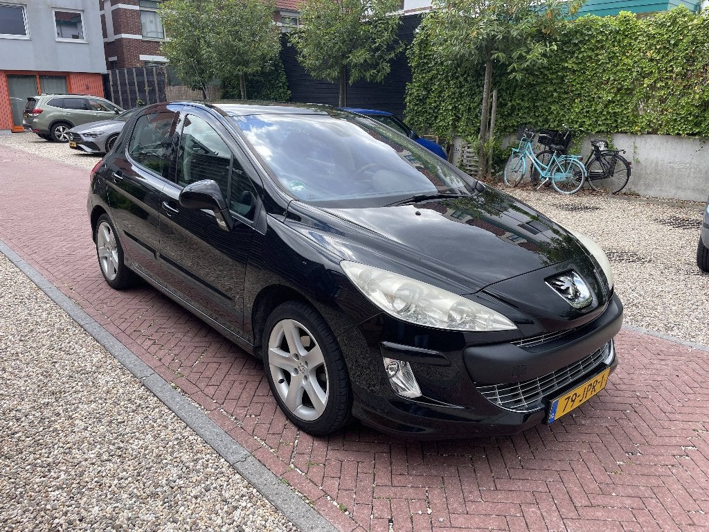 Peugeot 308 1.6 THP 2009 6-Speed|Pano|Nav|Clima|CC|APK|JBL, Voorwielaandrijving, Zwart, 4 cilinders, Zwart