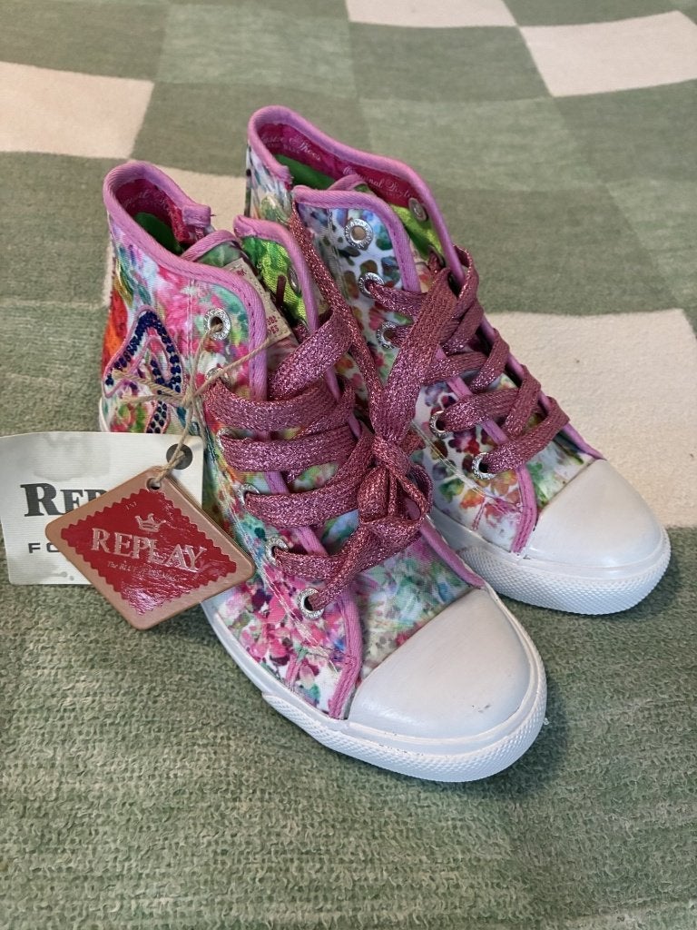 Replay sneakers maat 31 roze/multicolor nieuw met kaartje, Schoenen, Nieuw, Ophalen of Verzenden, Meisje