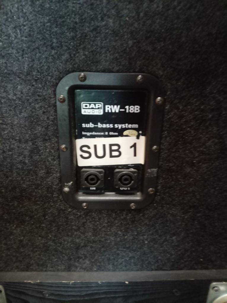 DAP Audio RW-18B Sub-bass Systeem - SUB 1, Audio, Tv en Foto, Luidsprekers, Overige merken, Gebruikt, Subwoofer, Ophalen of Verzenden