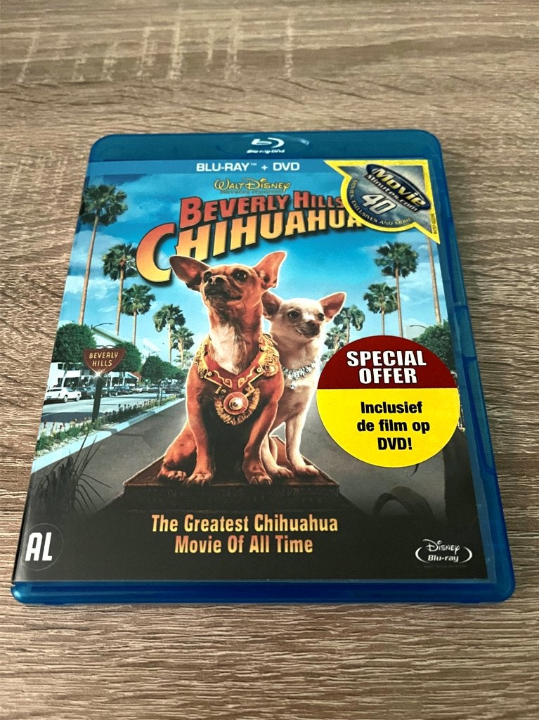 Blu-ray + Dvd Beverly Hills Chihuahua, Avontuur, Gebruikt, Alle leeftijden, Film