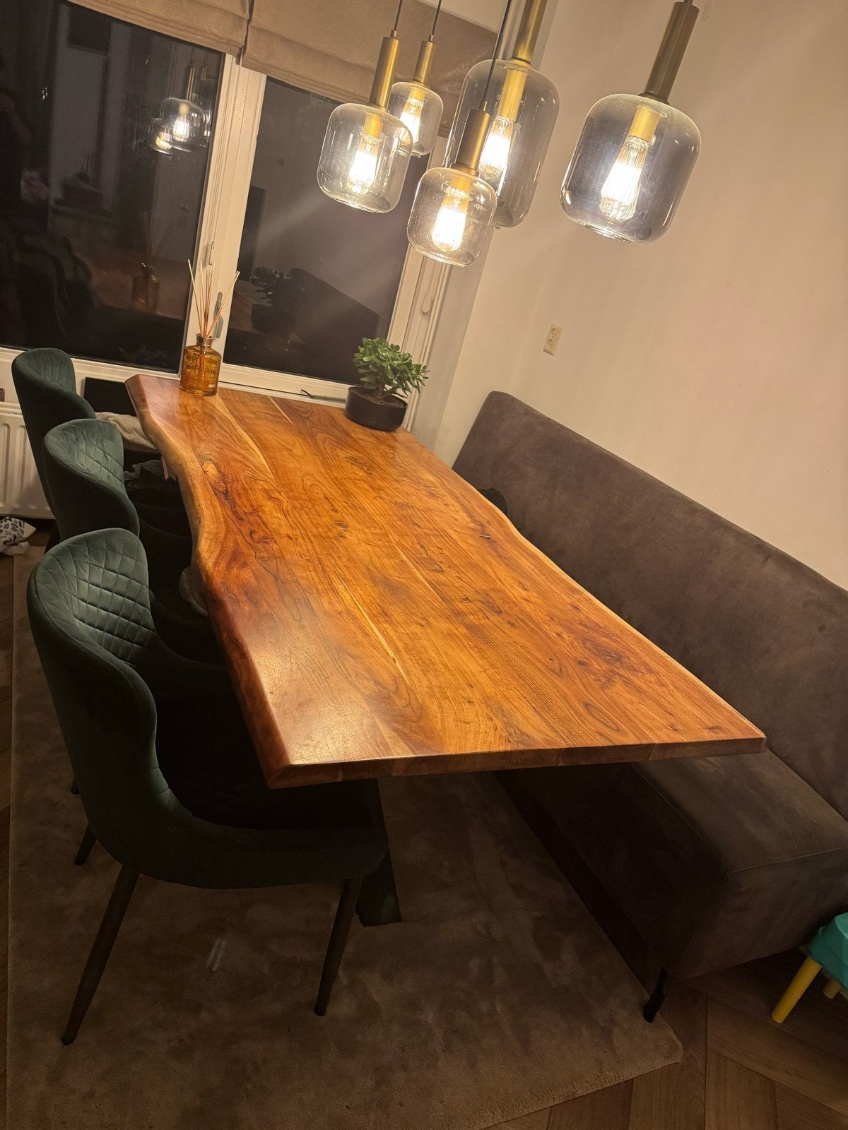 Complete eetkamer, Huis en Inrichting, Tafels | Eettafels, Ophalen, 50 tot 100 cm, Zo goed als nieuw, 150 tot 200 cm