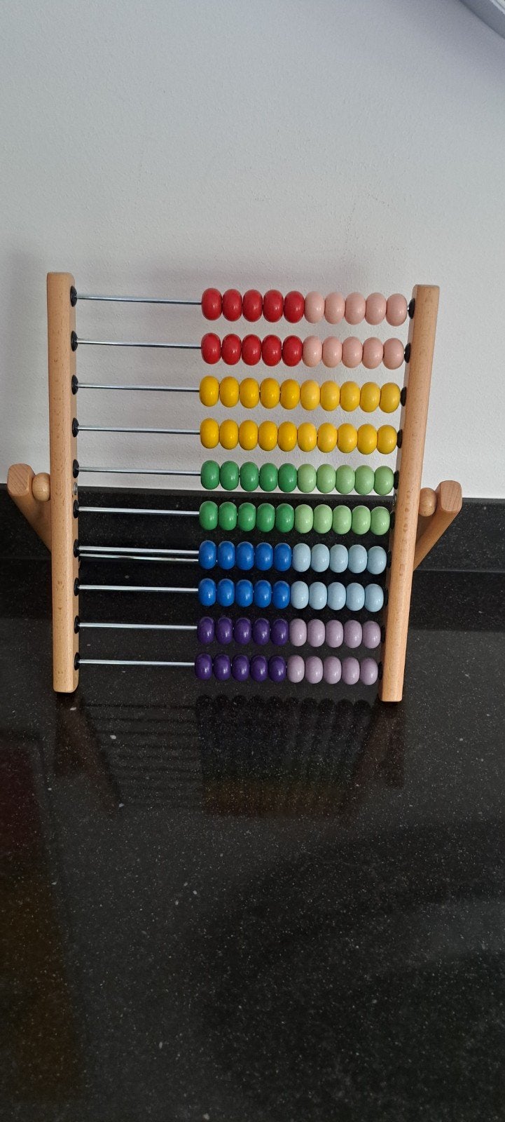 ikea educatief houten telraam voor kinderen zgn, Ophalen of Verzenden, Zo goed als nieuw