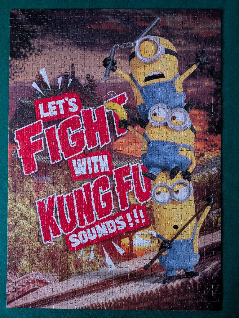 Puzzel Minions 1000 stukjes, Ophalen, 500 t/m 1500 stukjes, Zo goed als nieuw