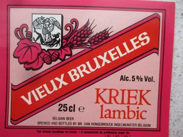 bieretiket Belgie 13-3 (D7) v honsebrouck, Ophalen of Verzenden, Nieuw, Overige typen, Overige merken